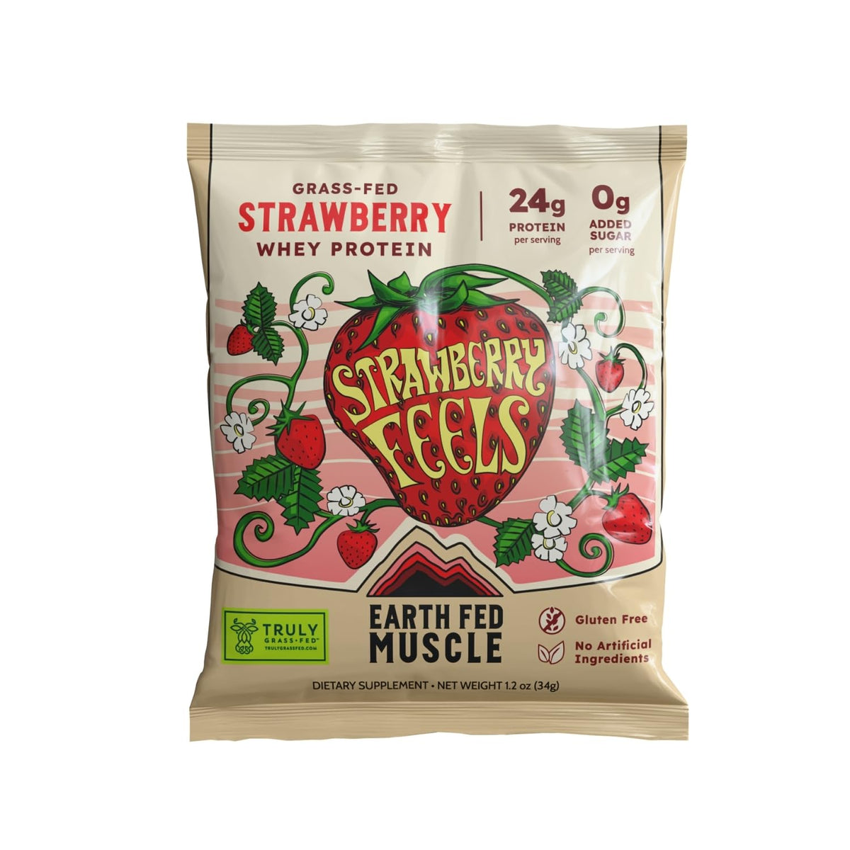 Earth Fed Muscle Whey Back Vanilla Irish Grass Fed Whey Protein Isolate