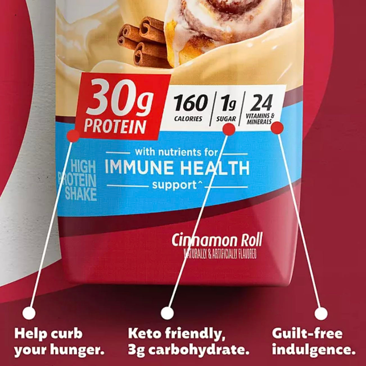 11.5oz Cinnamon Roll Protein Shake