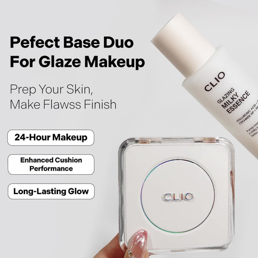 CLIO [Bundle] Glazing Milky Essence + Kill Cover Founwear Cushion The Original 19N