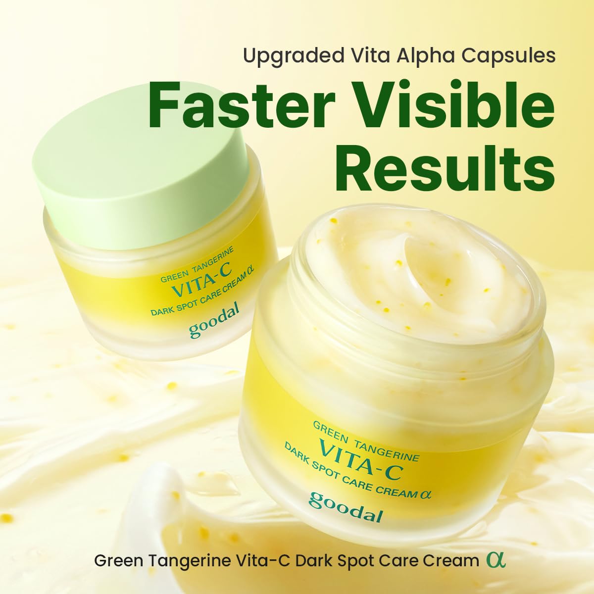 GOODAL [Bundle] Green Tangerine Vita C Skin Care Trio : Toner Pads, Serum, Cream [Advanced Ver.]