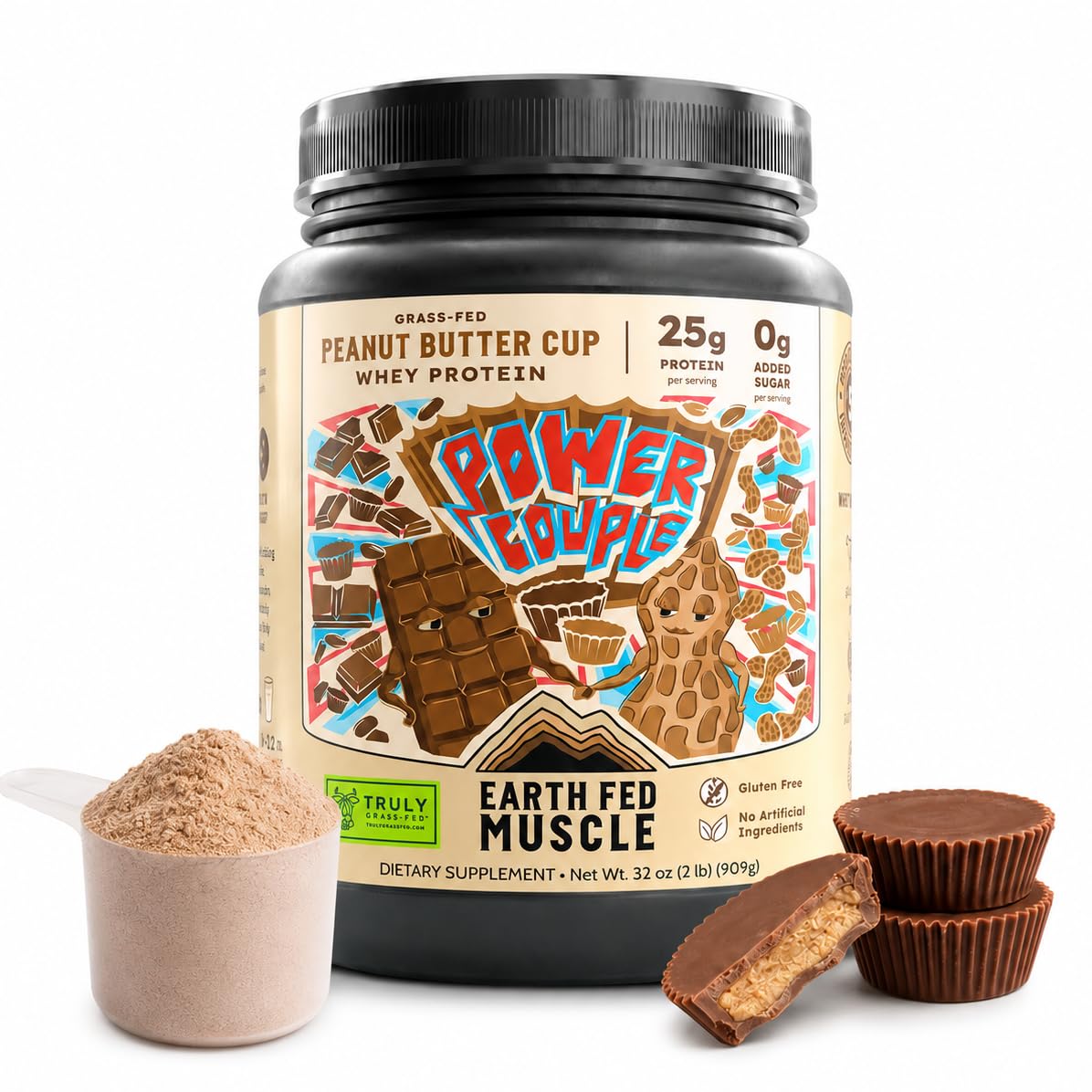 Earth Fed Muscle Whey Back Vanilla Irish Grass Fed Whey Protein Isolate