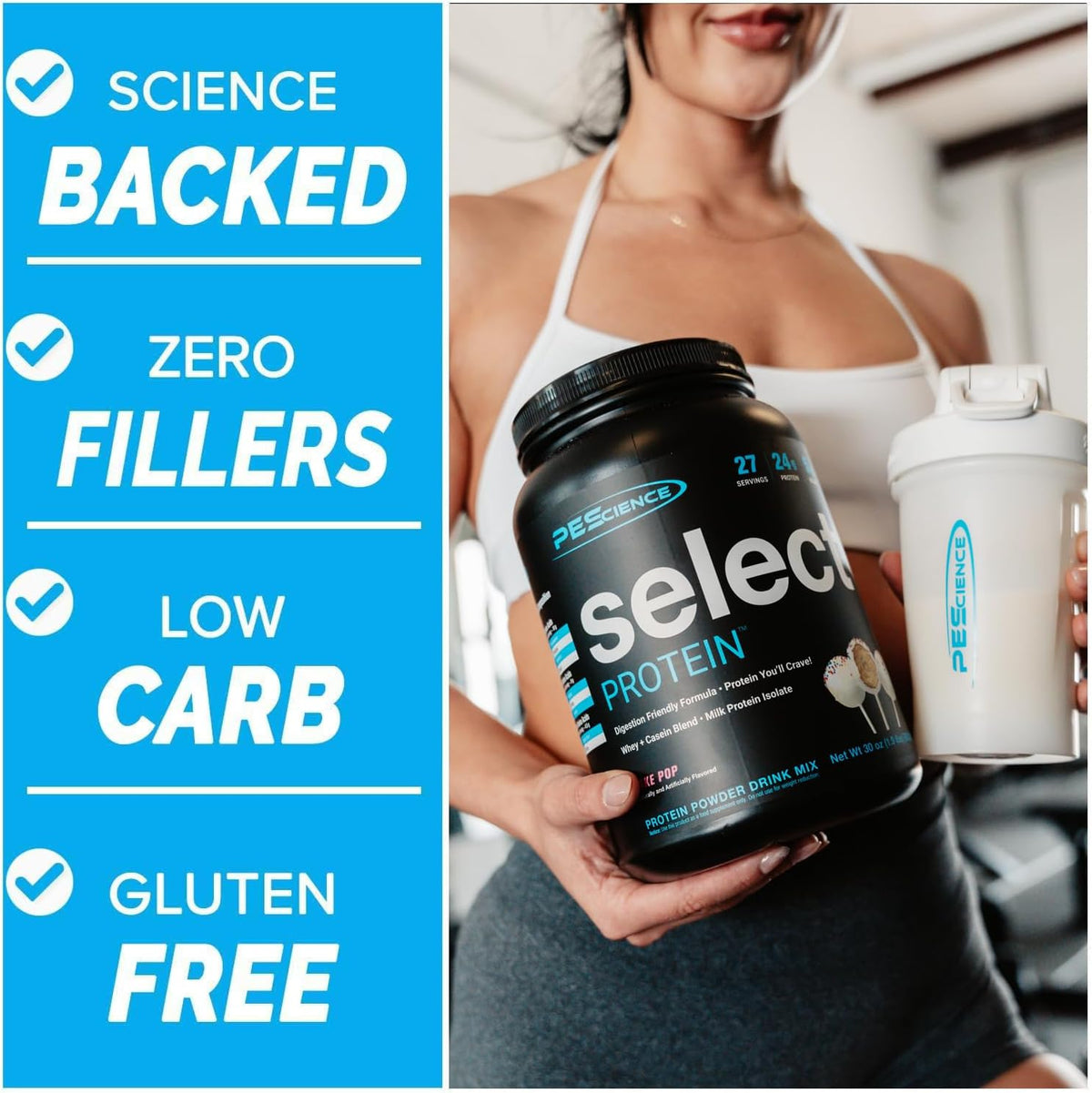 PEScience Select Protein Powder, Gourmet Vanilla, 27 Servings